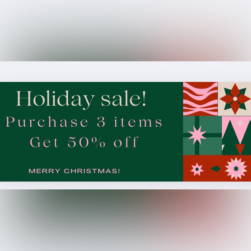 Holiday Sale 50 Off